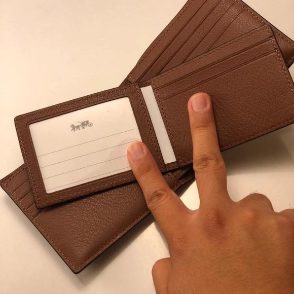 Dark Saddle Duel Coach Wallet - Picture 2 of 6